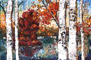 Colours of Autumn painting - Unknown Artist Colours of Autumn art painting